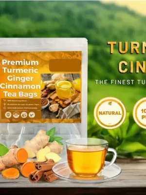 💝100% Natural Turmeric Ginger Cinnamon Tea